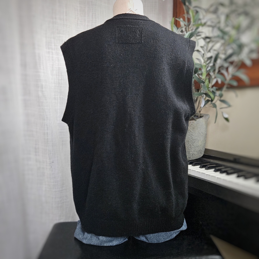 Calvin Klein Black Button-Up Vest - Picture 4 of 6